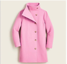 Nwt - T6 - J.crew Villa Coat In Italian Stadium-cloth Wool - Decorative Pink