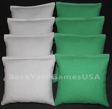 ALL WEATHER CORNHOLE BEAN BAGS Gray  Grass Resin Filled WATERPROOF