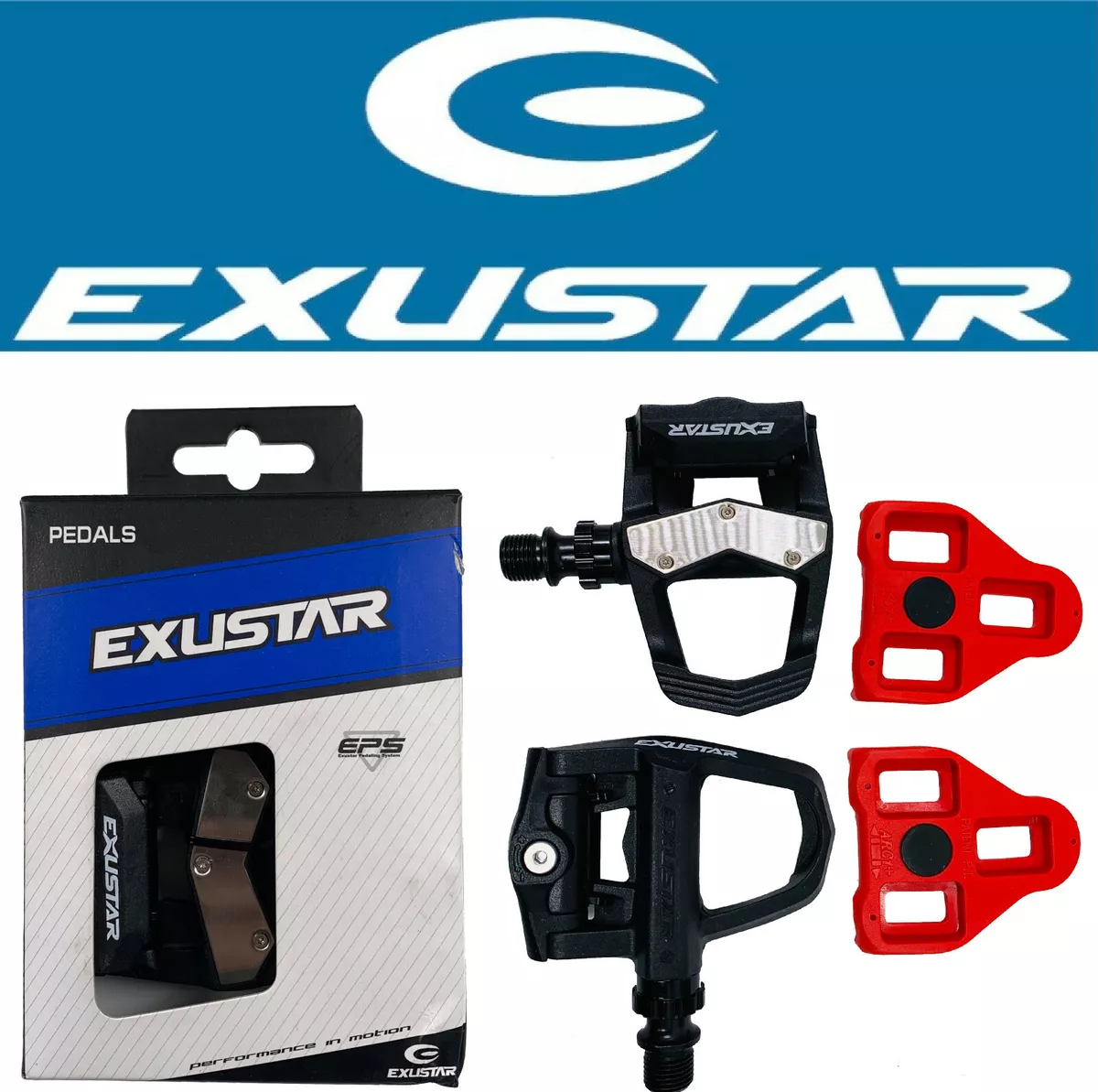 Exustar cheap pedals cleats
