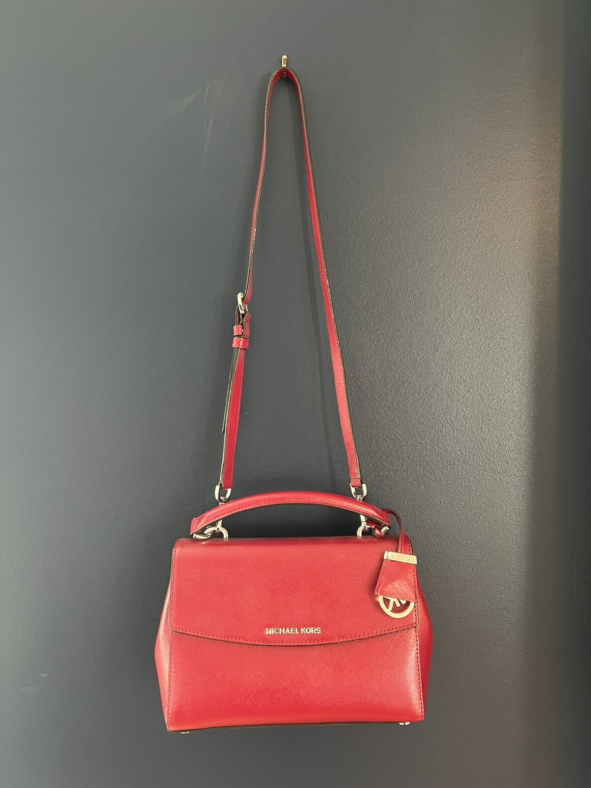 Michael Kors Ava Saffiano Leather Crossbody Gem