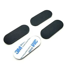 2" x 3/4" Oval Rubber Feet 1/8" Thick 3M Adhesive Stick on Pad for Electronics