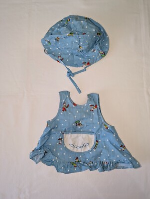 KLEID + MÜTZE FÜR PUPPE CICCIOTTO FURGA VINTAGE MADE IN ITALY