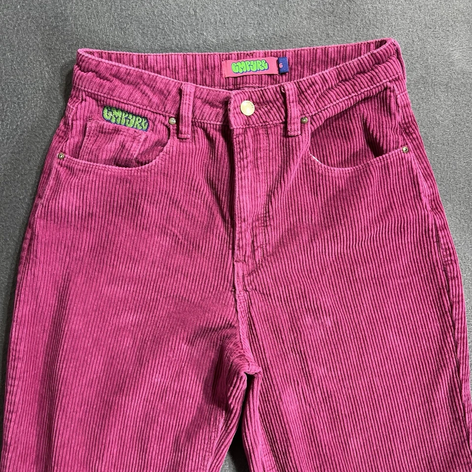 Pantalones de Pana Empyre Tori 6 Rosa Sueltos Sueltos Patinador Raver Hip Hop Y2K Zumiez Foto 4 de 4