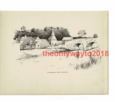 Pulborough from the Arun, Sussex, Book Illustration (Print), 1903