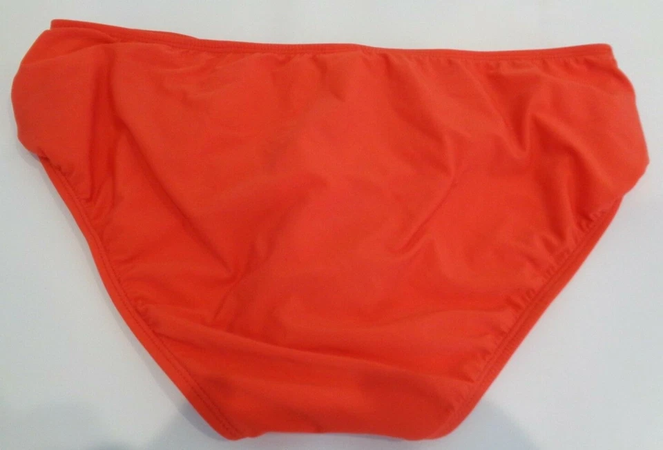 Calça de biquíni Alex Marie tamanho 12 SHIRR SIDE TUNNEL AX2352 Fire nova feminina - Imagem 4 de 4