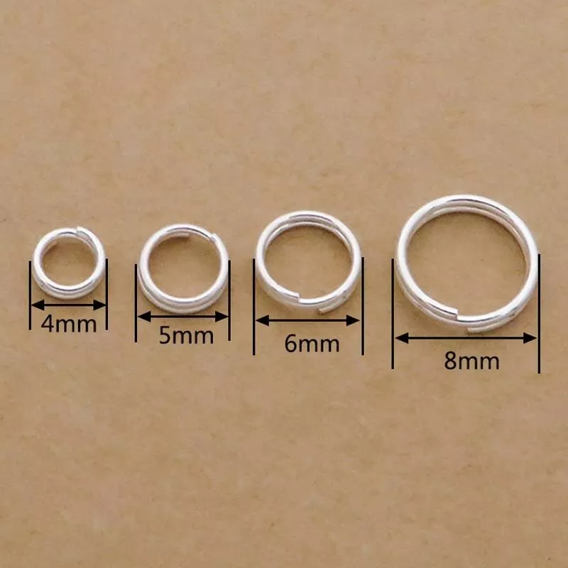 Amazon.com: THREENEST 1050 PCS 6mm 7mm 8mm 10mm 12mm 14mm Small Stainless  Steel Split Rings, Double Loop Jump Rings Metal Round Craft Findings for Key  Chains Jewelry Making (Mix 6 Size)