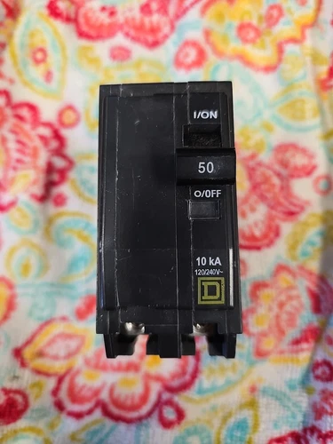 Square D QO250 2P 50A 120 240V AC Plug In Circuit Breaker W# NEW TAKE OUT