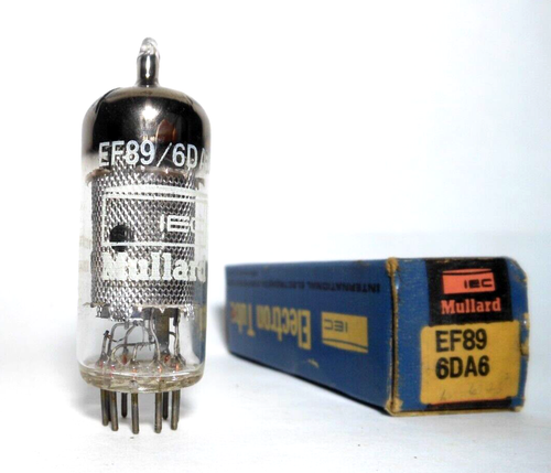 EF89 Tube Valve Mullard Gt. Britain NOS NIB Pentode 6DA6 Mesh