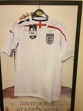 Image of England 2007 -2009 Short Sleeve Home Shirt by Umbro  - BNWT - Large Boys