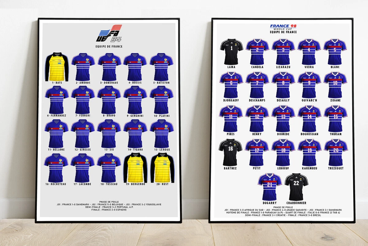 Maillot Vintage Equipe De France 98 - Souvenir Photo Et Télé Loisir
