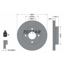 Disque de frein Suzuki IGNIS