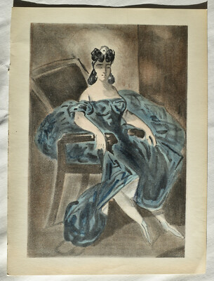 CONSTANTIN GUYS ORIGINAL LITHOGRAPH, 1939