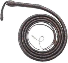 Kangaroo Hide Leather 10 Foot 16 Plaits Bull Whip Indiana Jones Bullwhip