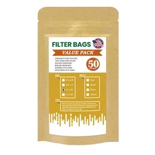 Premium Nylon Mesh Rosin Filter Bags, 3" x 10" (50pcs) - 5, 25, 90 or 120 Micron