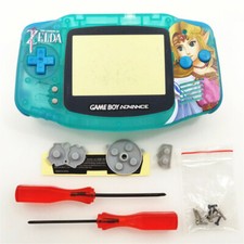 Zelda Princess Shell Case Housing for Game Boy Advance GBA - Light Green