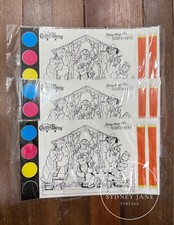 Vintage. UNOPENED McDonald's '02 "The Country Bears" Happy Meal Paint. 3 Set.