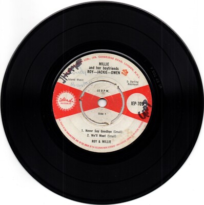 Millie & Her Boyfriends - Never Say Goodbye/ We'll Meet/ 4 TRACKS EARLY SKA EP