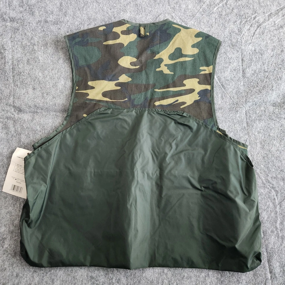 Duck Bay Camo Hunting Vest Men's XL Canvas Shooting Utility Pockets NWT Fishing - Image 2 of 4