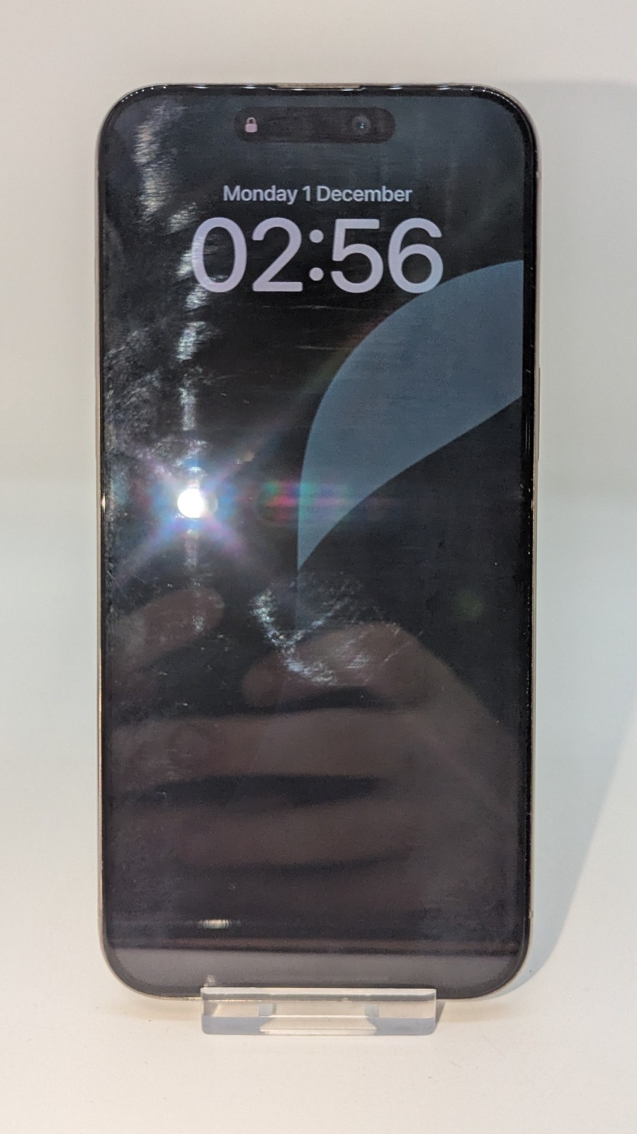 Apple iPhone 15 Pro Max 256GB Natural Titanium – Unlocked – Screen Ink Damage image 4