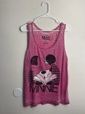 Disney Minnie Mouse Race back Tank Top Pink Size XL
