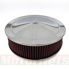 14x4 Round Washable Muscle Car Air Cleaner W Holley 4500 Dominator Base Sbc