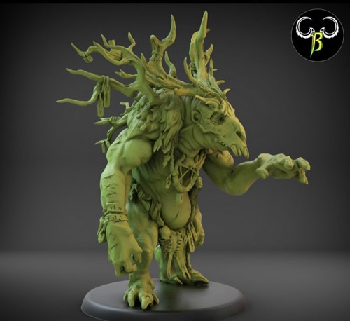 Giant Ogre Wendigor Fantasy Monster 32mm Creature Custom Miniature - Picture 2 of 7