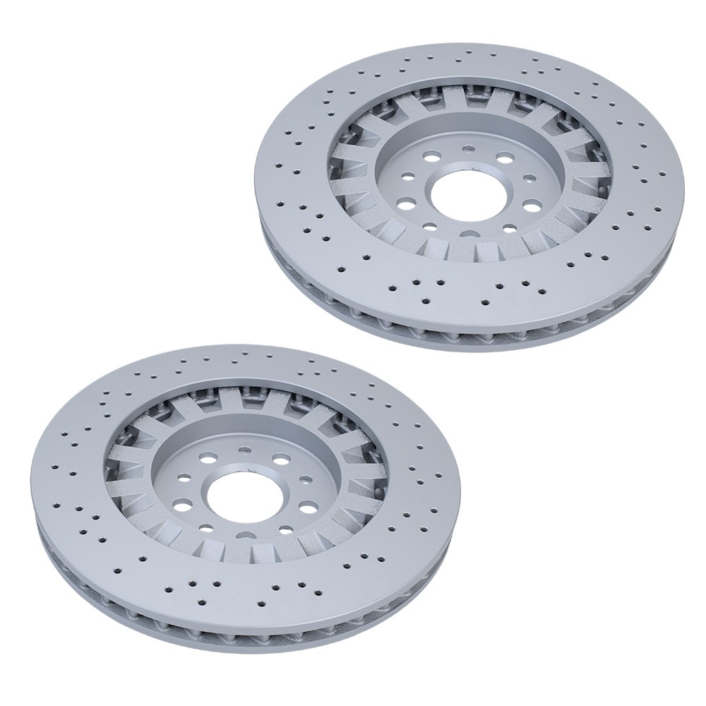 Pair Front Brake Rotors 670030935 For Maserati Ghibli Quattroporte Brake Disc