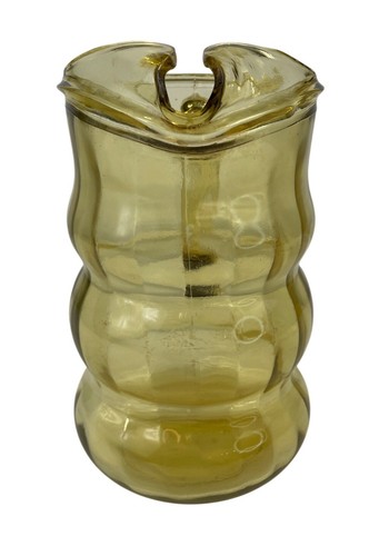 Federal Glass Amber Lido Golden Glow 56 Oz Pitcher - Picture 13 of 13