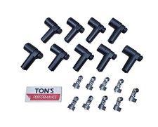 Hei Style Distributor End Spark Plug Wire Rubber Boots Stainless Steel Ends