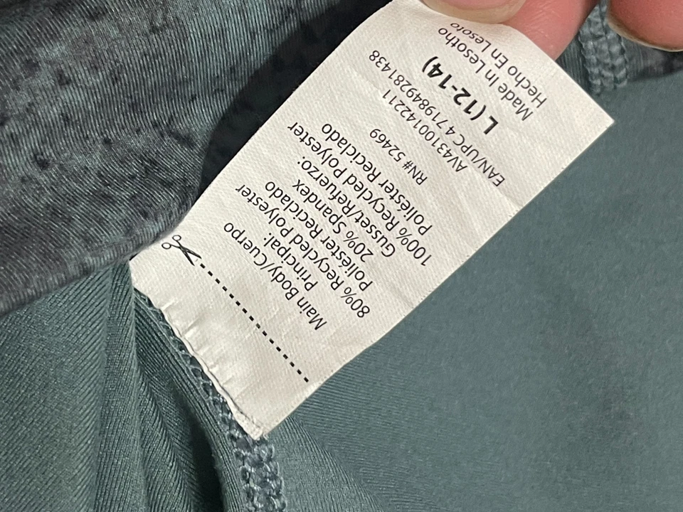 AVIA Pants, Women's Size Large, Green Black, Pull On, Leggings, Activewear - Image 4 of 4