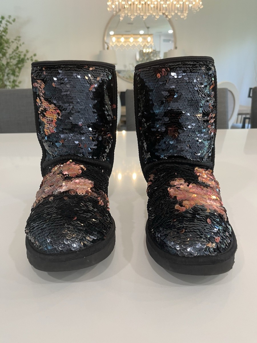 UGG Classic Mini Stellar Sequin Women's Boots Size 10 - Main Image