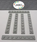 (J8/5/1) LEGO 6x3460 Plate Flat 1x8 Vintage Light Grey