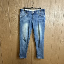 Democracy Jeans Women's Ab Solution Stretch Distressed Skinny Jeans Size 10
