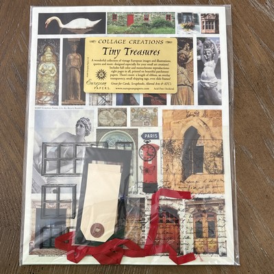 European Papers Collage Creations Tiny Treasures Crafts Scrapbooking Project Set