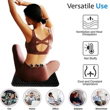 Gel Seat Cushion, Double Thick Egg Gel Cushion for Pressure Pain Relief, Brea...