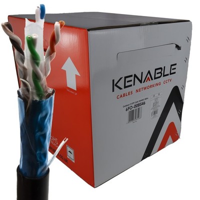 Externes ABGESCHIRMTES CAT6 Outdoor Einsatz KUPFER Ethernet Internet Kabel FTP Rolle 305m