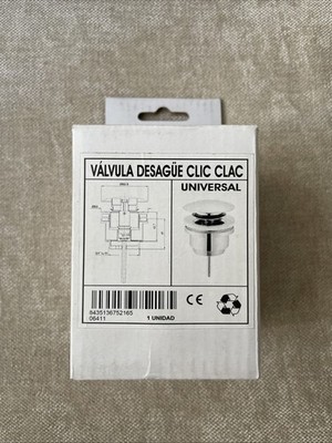 Universal Ablaufgarnitur für Waschbecken & Waschtisch Modernes Pop-Up Click C...