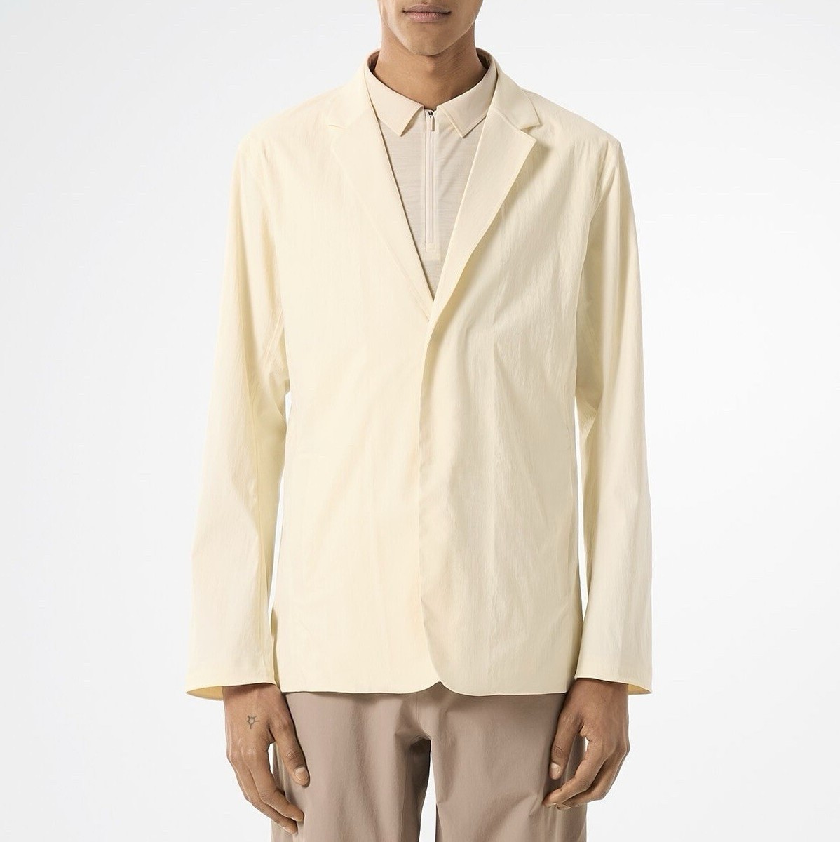 ARC’TERYX Veilance Blazer LT ARC'TERYX VEILANCE Men's 'Blazer LT' Lightweight Nylon Jacket Oat