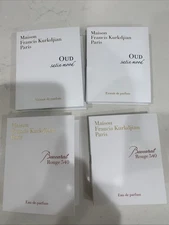4x Maison Francis Kurkdjian Perfume 2ml 2 Oud Satin Wood 2 Bacarat Rouge