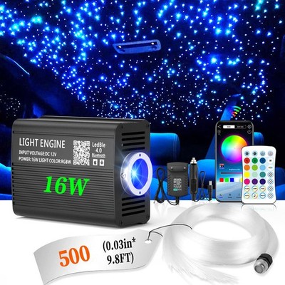 500PCS 3M Twinkle Fiber Optic Lights for Star Ceiling Sky Light Car Home Use