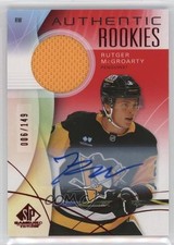 2024 SP Game Used Authentic Rookies Red Jersey 6/149 Rutger McGroarty Auto 1pa2