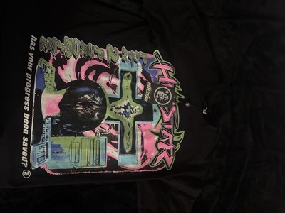 Hellstar  Men's Graphic Print T-Shirt Has Your Progress Been Saved Black Cotton