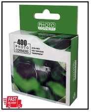 Photo Corners 400 Pcs Clear Self-Adhesive Picture Mounting Corner Stickers for D