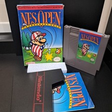 NES Open Tournament Golf Nintendo NES Manual Sleeve Complete In Box CIB Tested