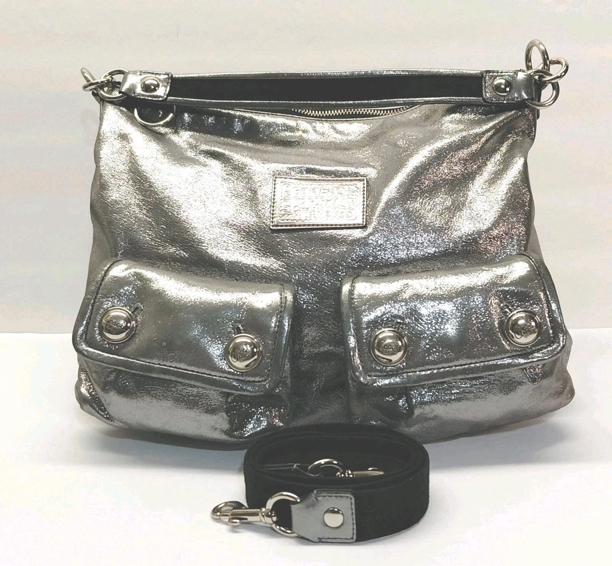 Coach Poppy Tote Silver Bags & Handbags for Women for sale | eBay