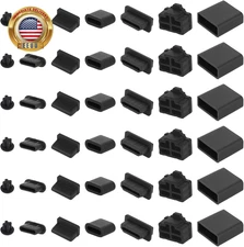 50 Pcs USB Cover Cap, Silicone anti Dust Plugs Charging Port Protector Stoppers