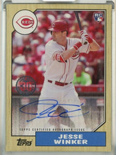 2017 Topps Update Jesse Winker 1987 Topps Autographs Cincinnati Reds