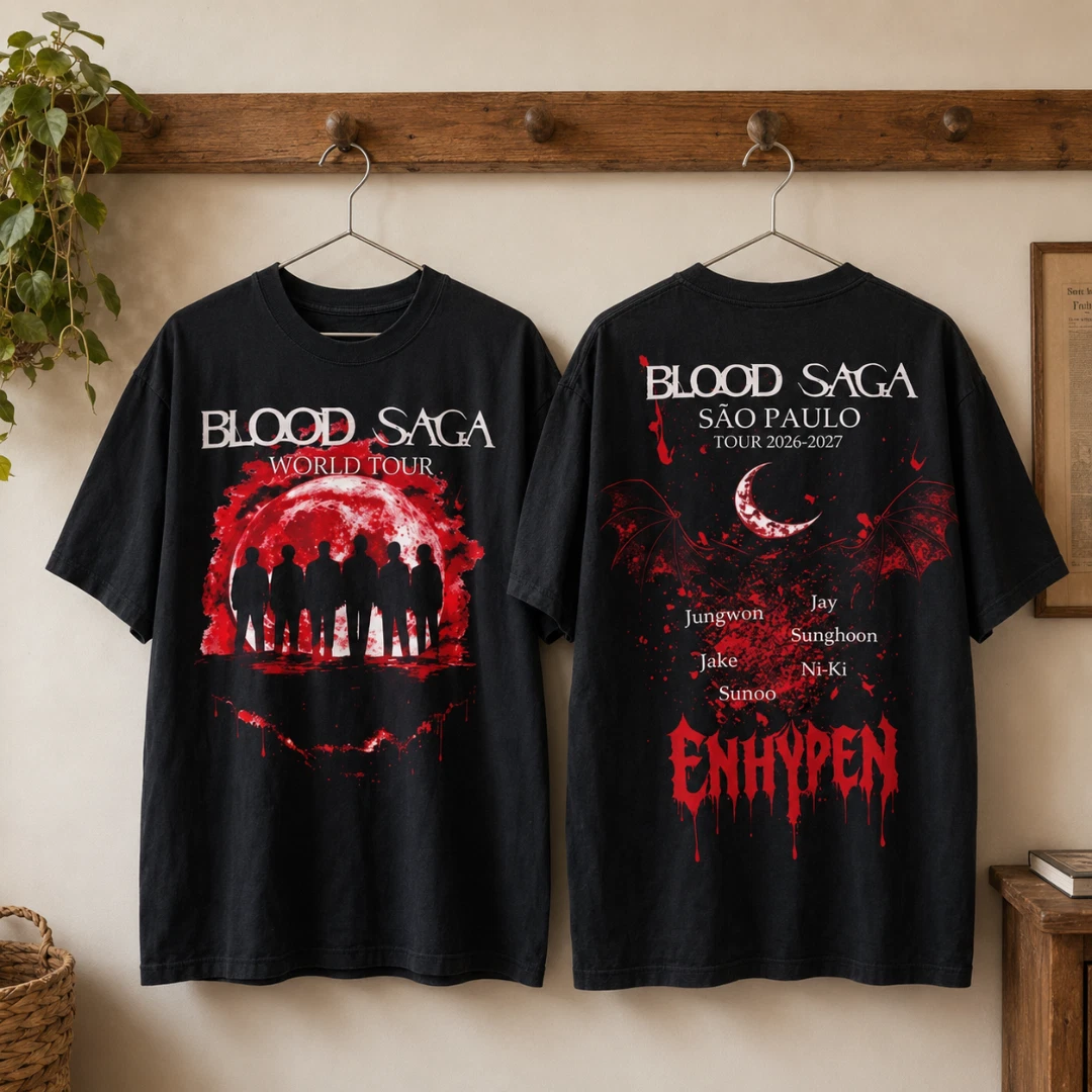 ENHYPEN Blood Saga World Tour 2026-2027 Double Sided T-Shirt
