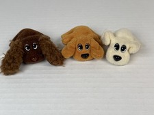 LOT OF 3 Vintage 1995/96 Pound Puppies Mini  s 3   Brown Tan White Lewis Gallob
