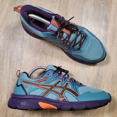 Asics Womens Gel Venture 8 1012A708 Teal Purple Running Shoes Sneakers Size 10.5